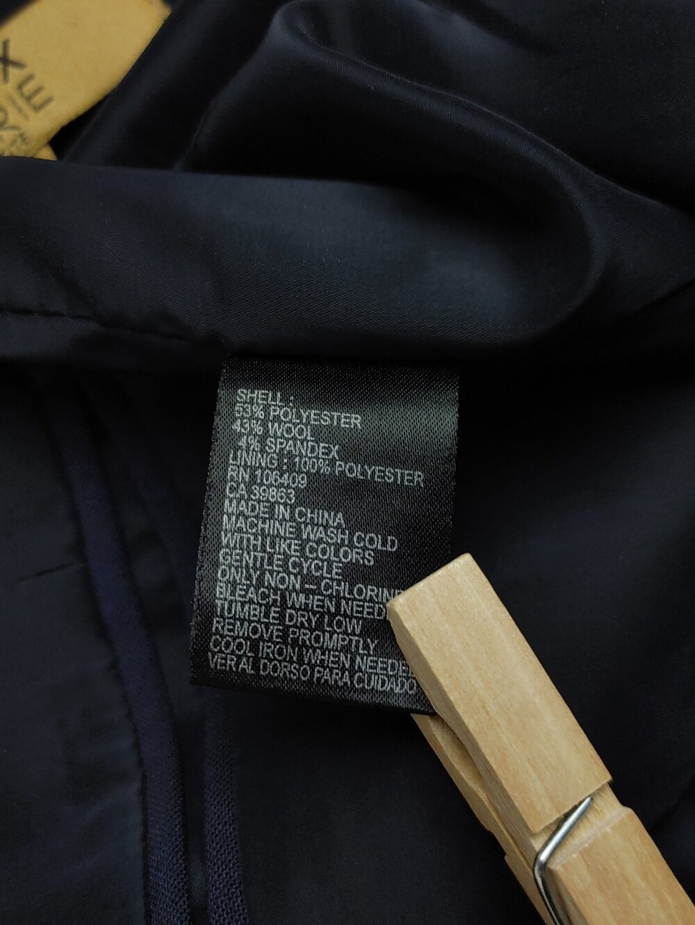 Alex Evenings Navy Blue Tailored Blazer Size 4P - Picture 16 of 16